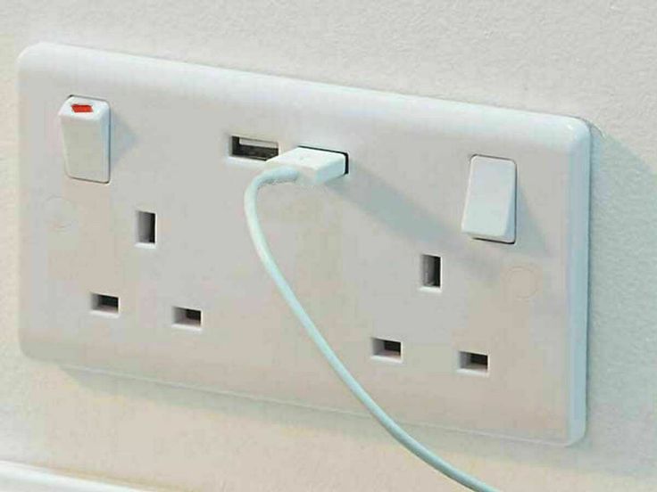 USB Wall Socket 2 Gang